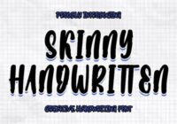 Skinny Handwritten Font - Featured Image