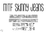 Skinny Jeans Font - Featured Image