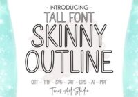 Skinny Outline Font - Featured Image