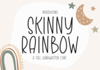 Skinny Rainbow Font - Featured Image