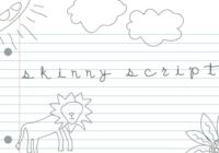 Skinny Script Font - Featured Image