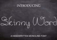 Skinny Word Font - Featured Image