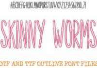 Skinny Worms Font - Featured Image