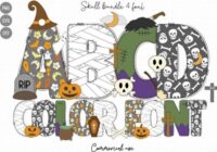 Skull Bundle Font - Featured Image