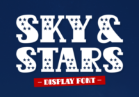 Sky and Stars Font - Featured Image
