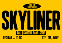 Skyliner Font - Featured Image