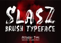 Slasz Brush Font - Featured Image