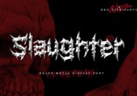 Slaughter Font - Featured Image