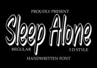 Sleep Alone Font - Featured Image
