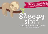 Sleepy Sloth Duo Font - Featured Image
