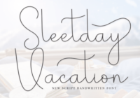Sleetday Vacation Font - Featured Image