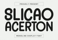 Slicao Acerton Font - Featured Image