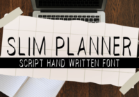Slim Planner Font - Featured Image
