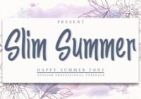 Slim Summer Font - Featured Image