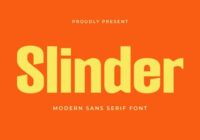 Slinder Font - Featured Image