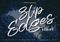 Slip Edges Font - Featured Image