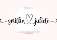 Smitha Juliete Font - Featured Image