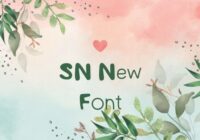 Sn New Font - Featured Image