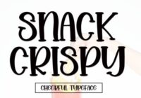 Snack Crispy Font - Featured Image