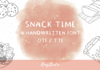 Snack Time Font - Featured Image