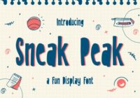 Sneak Peak Font - Featured Image
