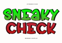 Sneaky Check Font - Featured Image