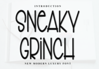 Sneaky Grinch Font - Featured Image