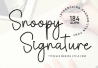 Snoopy Signature Font - Featured Image