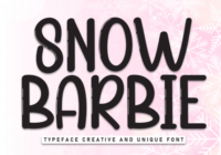 Snow Barbie Font - Featured Image