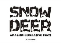 Snow Deer Font - Featured Image