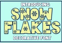 Snow Flakes Font - Featured Image