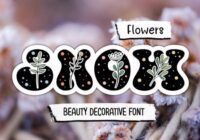 Snow Flowers Font - Featured Image
