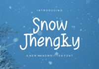 Snow Jhengky Font - Featured Image