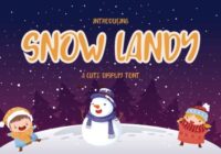 Snow Landy Font - Featured Image