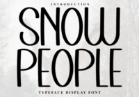 Snow People Font - Featured Image