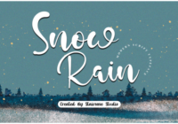 Snow Rain Font - Featured Image