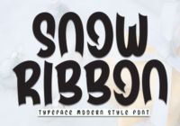 Snow Ribbon Font - Featured Image