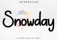 Snowday Font - Featured Image