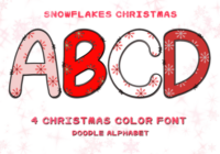 Snowflakes Font - Featured Image
